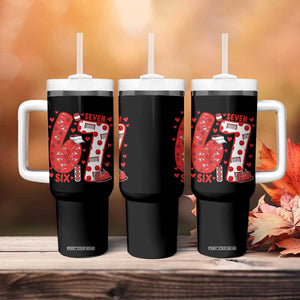 Six Seven Tennis Meme Tumbler With Handle Funny Gen Alpha Valentine TS12 Print Your Wear