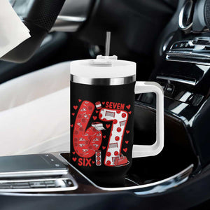 Six Seven Tennis Meme Tumbler With Handle Funny Gen Alpha Valentine TS12 Print Your Wear