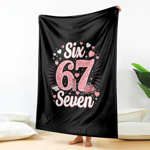 Funny Six Seven Tennis Meme Throw Blanket Gen Z Valentine TS12 Print Your Wear
