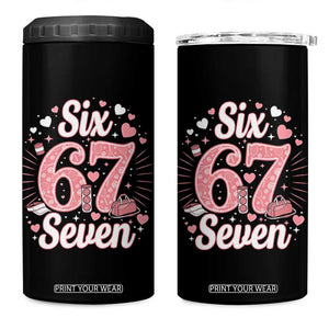 Funny Six Seven Tennis Meme 4 in 1 Can Cooler Tumbler Gen Z Valentine TS12 One Size: 16 oz Black Print Your Wear