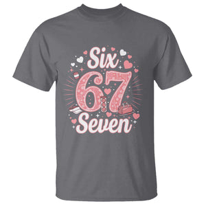 Funny Six Seven Tennis Meme T Shirt Gen Z Valentine TS12 Charcoal Print Your Wear
