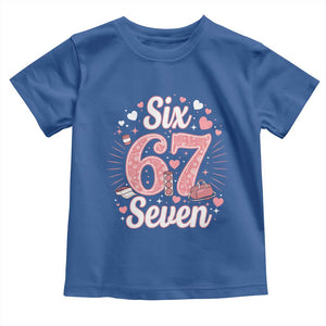 Funny Six Seven Tennis Meme Toddler T Shirt Gen Z Valentine TS12 Royal Blue Print Your Wear