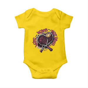 Love Means Nothing Baby Onesie Tennis Lovers TS12 Daisy Print Your Wear