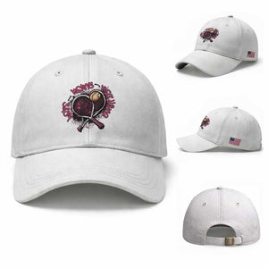 Love Means Nothing Baseball Cap Tennis Lovers TS12 Baseball Cap Universal Fit White Print Your Wear