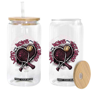 Love Means Nothing Glass Can Tennis Lovers TS12 Print Your Wear