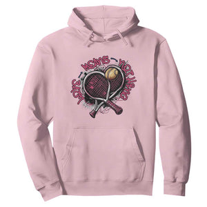 Love Means Nothing Hoodie Tennis Lovers TS12 Light Pink Print Your Wear