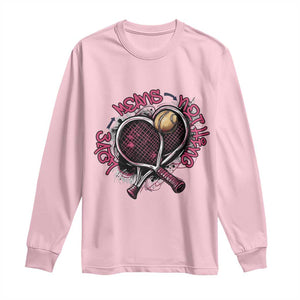 Love Means Nothing Long Sleeve Shirt Tennis Lovers TS12 Light Pink Print Your Wear