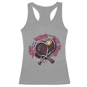 Love Means Nothing Racerback Tank Top Tennis Lovers TS12 Sport Gray Print Your Wear