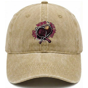 Love Means Nothing Washed Cotton Baseball Cap Tennis Lovers TS12 Print Your Wear