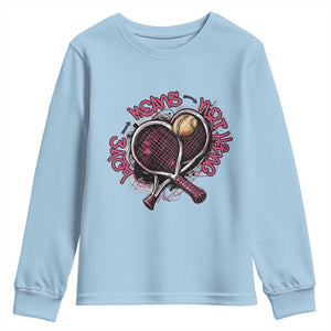Love Means Nothing Youth Sweatshirt Tennis Lovers TS12 Light Blue Print Your Wear