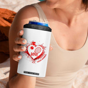 Love Means Nothing To A Tennis Player 4 in 1 Can Cooler Tumbler Valentines Day Gift TS12 Print Your Wear