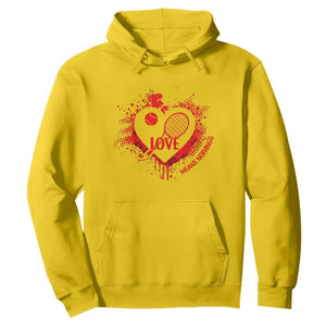 Love Means Nothing To A Tennis Player Hoodie Valentines Day Gift TS12 Daisy Print Your Wear