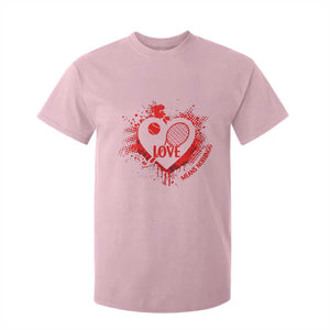Love Means Nothing To A Tennis Player T Shirt For Kid Valentines Day Gift TS12 Light Pink Print Your Wear