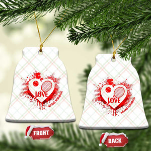 Love Means Nothing To A Tennis Player Ceramic Ornament Valentines Day Gift TS12 Print Your Wear