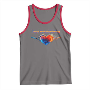 Love Means Nothing Tank Top Valentines Day Gift TS12 Deep Heather Red Print Your Wear