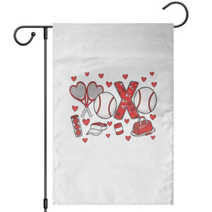 Cute XOXO Tennis Player Garden Flag Valentines Tennis Gift TS12 White Print Your Wear
