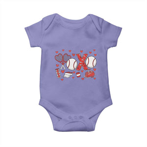 Cute XOXO Tennis Player Baby Onesie Valentines Tennis Gift TS12 Violet Print Your Wear