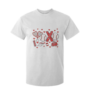 Cute XOXO Tennis Player T Shirt For Kid Valentines Tennis Gift TS12 White Print Your Wear