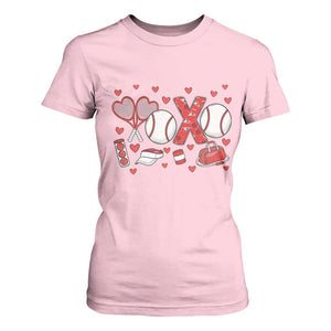 Cute XOXO Tennis Player T Shirt For Women Valentines Tennis Gift TS12 Light Pink Print Your Wear