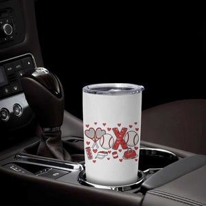 Cute XOXO Tennis Player Tumbler Cup Valentines Tennis Gift TS12 Print Your Wear