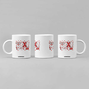 Cute XOXO Tennis Player Coffee Mug Valentines Tennis Gift TS12 Print Your Wear