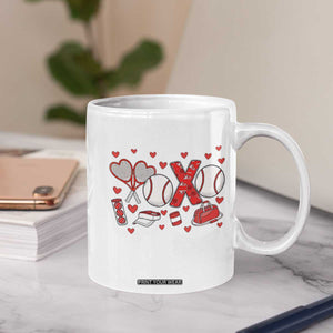 Cute XOXO Tennis Player Coffee Mug Valentines Tennis Gift TS12 Print Your Wear