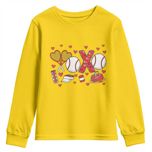 Cute XOXO Tennis Player Youth Sweatshirt Valentines Tennis Gift TS12 Daisy Print Your Wear
