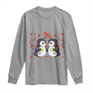 Cute XOXO Tennis Player Long Sleeve Shirt Valentines Day Gift TS12 Sport Gray Print Your Wear