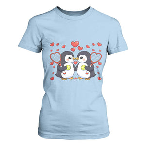 Cute XOXO Tennis Player T Shirt For Women Valentines Day Gift TS12 Light Blue Print Your Wear