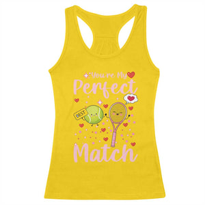 You Are My Perfect Match Racerback Tank Top Gift For Tennis Couple TS12 Daisy Print Your Wear