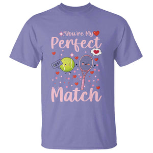 You Are My Perfect Match T Shirt Gift For Tennis Couple TS12 Violet Print Your Wear