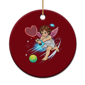 Funny Cupid Tennis Player Ceramic Ornament Valentines Day Gift TS12 1pc Red Print Your Wear
