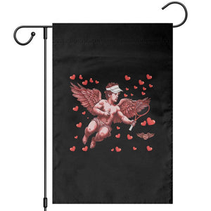 Cute Cupid Tennis Angel Garden Flag Valentines Day Gift TS12 Black Print Your Wear