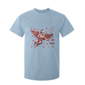 Cute Cupid Tennis Angel T Shirt For Kid Valentines Day Gift TS12 Light Blue Print Your Wear