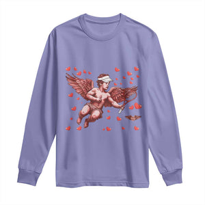 Cute Cupid Tennis Angel Long Sleeve Shirt Valentines Day Gift TS12 Violet Print Your Wear