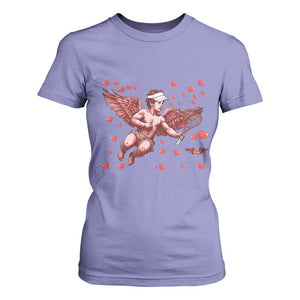 Cute Cupid Tennis Angel T Shirt For Women Valentines Day Gift TS12 Violet Print Your Wear