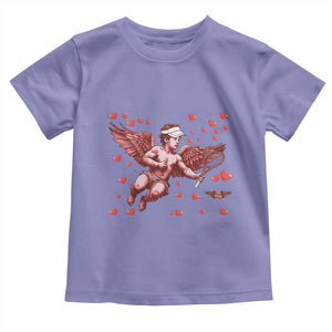 Cute Cupid Tennis Angel Toddler T Shirt Valentines Day Gift TS12 Violet Print Your Wear