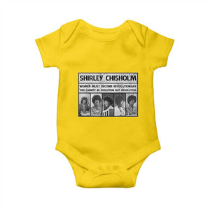Shirley Chisholm Quote Baby Onesie Women Must Become Revolutionary TS12 Daisy Print Your Wear
