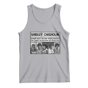 Shirley Chisholm Quote Tank Top Women Must Become Revolutionary TS12 Athletic Heather Print Your Wear