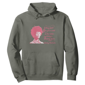 Shirley Chisholm Hoodie Bring A Folding Chair Quote TS12 Military Green Print Your Wear