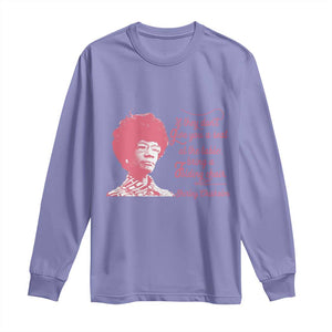 Shirley Chisholm Long Sleeve Shirt Bring A Folding Chair Quote TS12 Violet Print Your Wear