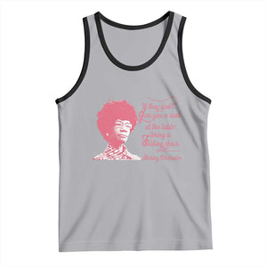 Shirley Chisholm Tank Top Bring A Folding Chair Quote TS12 Athletic Heather Black Print Your Wear