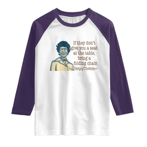 Shirley Chisholm Seat At The Table Quote Raglan Shirt Female Empowerment History Gift TS12 White Purple Print Your Wear