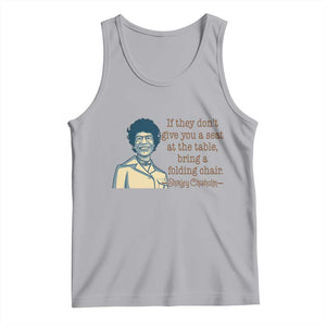 Shirley Chisholm Seat At The Table Quote Tank Top Female Empowerment History Gift TS12 Athletic Heather Print Your Wear