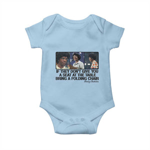 Shirley Chisholm Seat At The Table Quote Baby Onesie Strong Black Women Pride TS12 Light Blue Print Your Wear