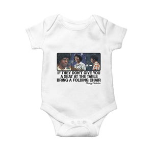 Shirley Chisholm Seat At The Table Quote Baby Onesie Strong Black Women Pride TS12 White Print Your Wear