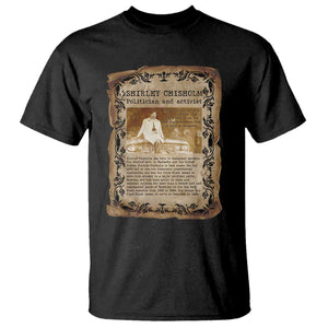 Vintage Newspaper Shirley Chisholm T Shirt Black History Month Gift TS12 Black Print Your Wear
