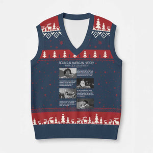 Shirley Chisholm V-Neck Knit Sweater Vest Black Woman Leadership Icon TS12 Navy Red Print Your Wear