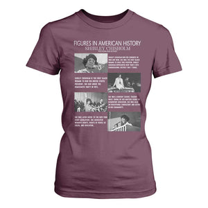 Shirley Chisholm T Shirt For Women Black Woman Leadership Icon TS12 Maroon Print Your Wear