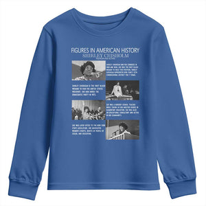 Shirley Chisholm Youth Sweatshirt Black Woman Leadership Icon TS12 Royal Blue Print Your Wear